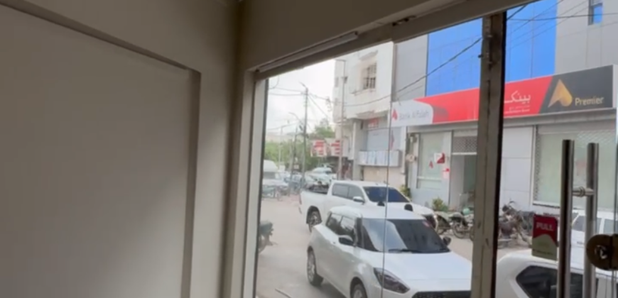 Commercial shop available for rent at main mujahid.